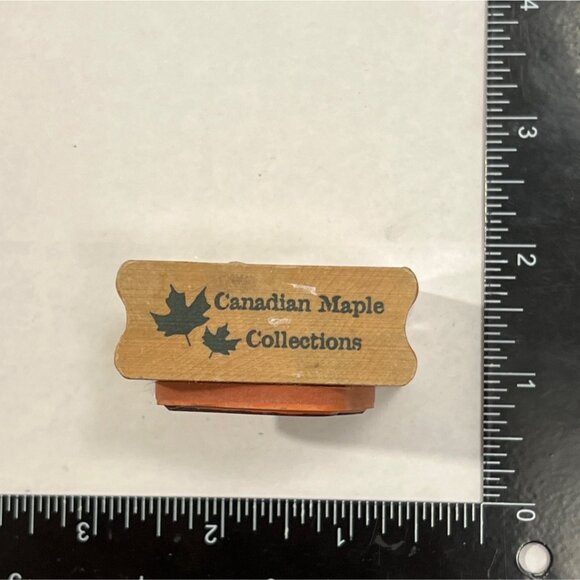 Candy Corn Wood MOunted Rubber Stamp Halloween Sweets by Canadian maple - Picture 3 of 4